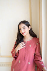 AISLING - 3PC DHANAK EMBROIDERED FL-W71