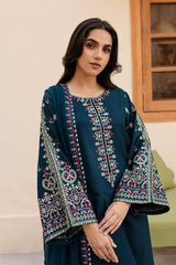 BATIK - 3PC DHANAK EMBROIDERED FL-W170