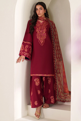 FARASHA - 3PC LAWN EMBROIDERED FL-264