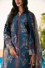 ETHNIC- 3PC LAWN EMBROIDERED FL-99