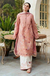 ZARA SHAH JAHAN - 3PC DHANAK EMBROIDERED FL-W89