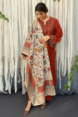 URGE - 3PC DHANAK EMBROIDERED FL-W113