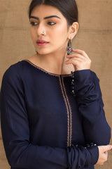 ZARPASH - 3PC DHANAK EMBROIDERED FL-W07