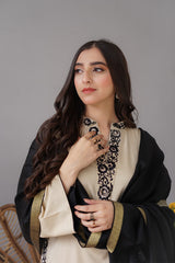 AISLING - 3PC DHANAK EMBROIDERED FL-W164