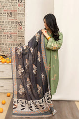URGE - 3PC DHANAK EMBROIDERED FL-W114