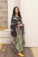 URGE - 3PC DHANAK EMBROIDERED FL-W114
