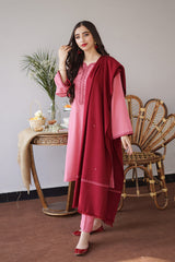 AISLING - 3PC DHANAK EMBROIDERED FL-W161