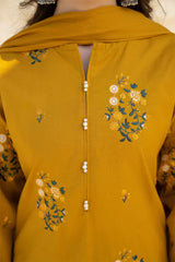 LAZULI - 3PC DHANAK EMBROIDERED FL-W95