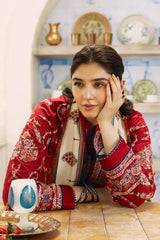 ZARA SHAH JAHAN - 3PC DHANAK EMBROIDERED FL-W130