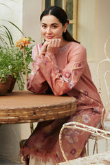 ZARA SHAH JAHAN - 3PC DHANAK EMBROIDERED FL-W89