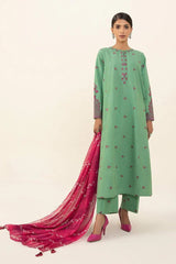 SAPPHIRE - 3PC LAWN EMBROIDERED FL-S122