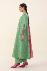 SAPPHIRE - 3PC LAWN EMBROIDERED FL-S122