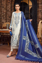 MARIA B - 3PC DHANAK EMBROIDERED FL-W174A
