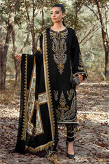 MARIA B - 3PC DHANAK EMBROIDERED FL-W174B
