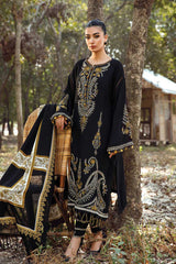 MARIA B - 3PC DHANAK EMBROIDERED FL-W174B