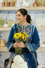 ZARA SHAH JAHAN - 3PC DHANAK EMBROIDERED FL-W131