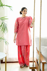 URGE - 2PC DHANAK EMBROIDERED FL-W207