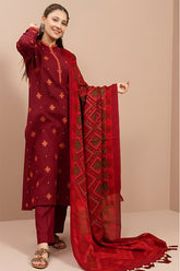 KAYSERIA - 3PC DHANAK EMBROIDERED FL-W68