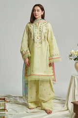 ZARA SHAH JAHAN - 3PC LAWN EMBROIDERED FL-S117