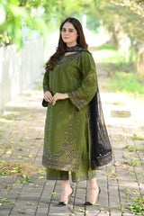 NOVA -3PC LAWN EMBRIDERED FL-B4520