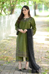 NOVA -3PC LAWN EMBRIDERED FL-B4520