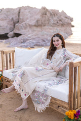 QALAMKARA -3PC LAWN EMBRIDERED FL-B0599