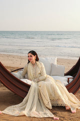 QALAMKAR -3PC LAWN EMBRIDERED FL-R1471