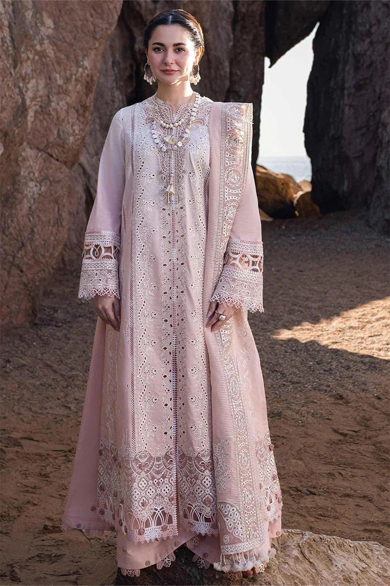 QALAMKARA -3PC LAWN EMBRIDERED FL-B0009