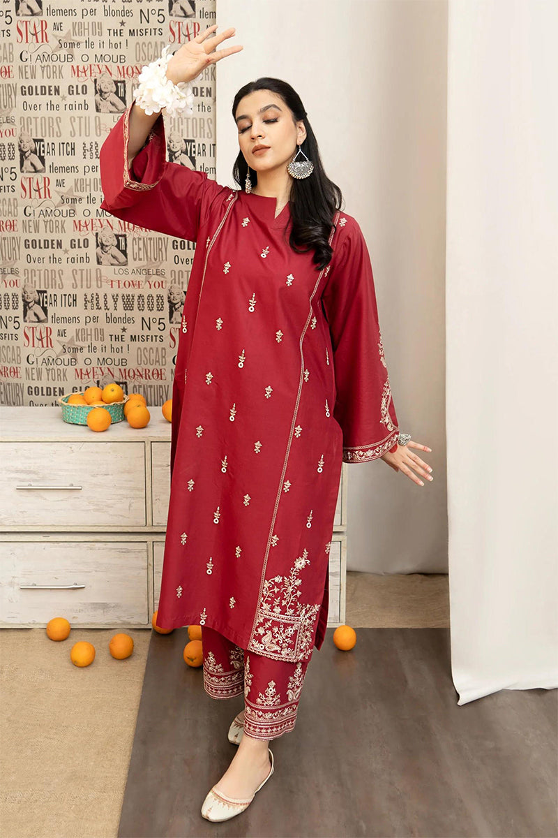 URGE - 3PC DHANAK EMBROIDERED FL-W151