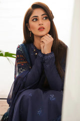 SERAN - 3PC DHANAK EMBROIDERED FL-W139