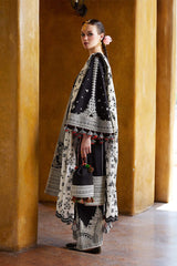 HUSSAIN REHAR -3PC LAWN EMBRIDERED FL-R1309