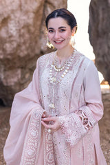 QALAMKARA -3PC LAWN EMBRIDERED FL-B0009