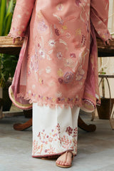 ZARA SHAH JAHAN - 3PC DHANAK EMBROIDERED FL-W89