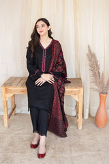 AISLING - 3PC DHANAK EMBROIDERED FL-W145