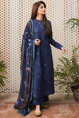 SERAN - 3PC DHANAK EMBROIDERED FL-W139