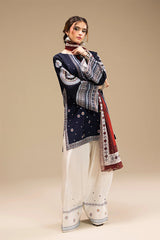 JAZMIN - 3PC DHANAK EMBROIDERED FL-W167