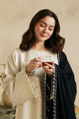 ZARA SHAH JAHAN - 3PC DHANAK EMBROIDERED FL-W80W