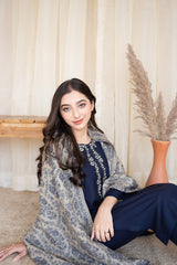 AISLING - 3PC DHANAK EMBROIDERED FL-W101