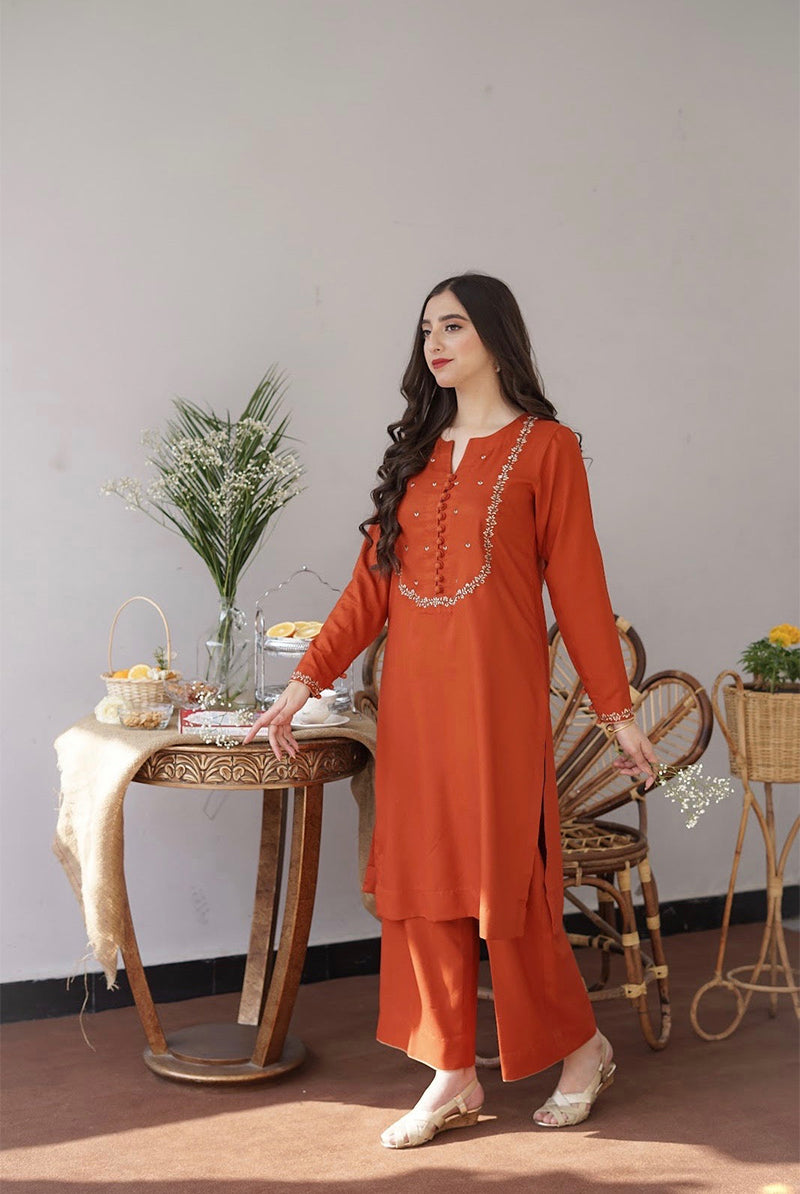 AISLING - 3PC DHANAK EMBROIDERED FL-W165