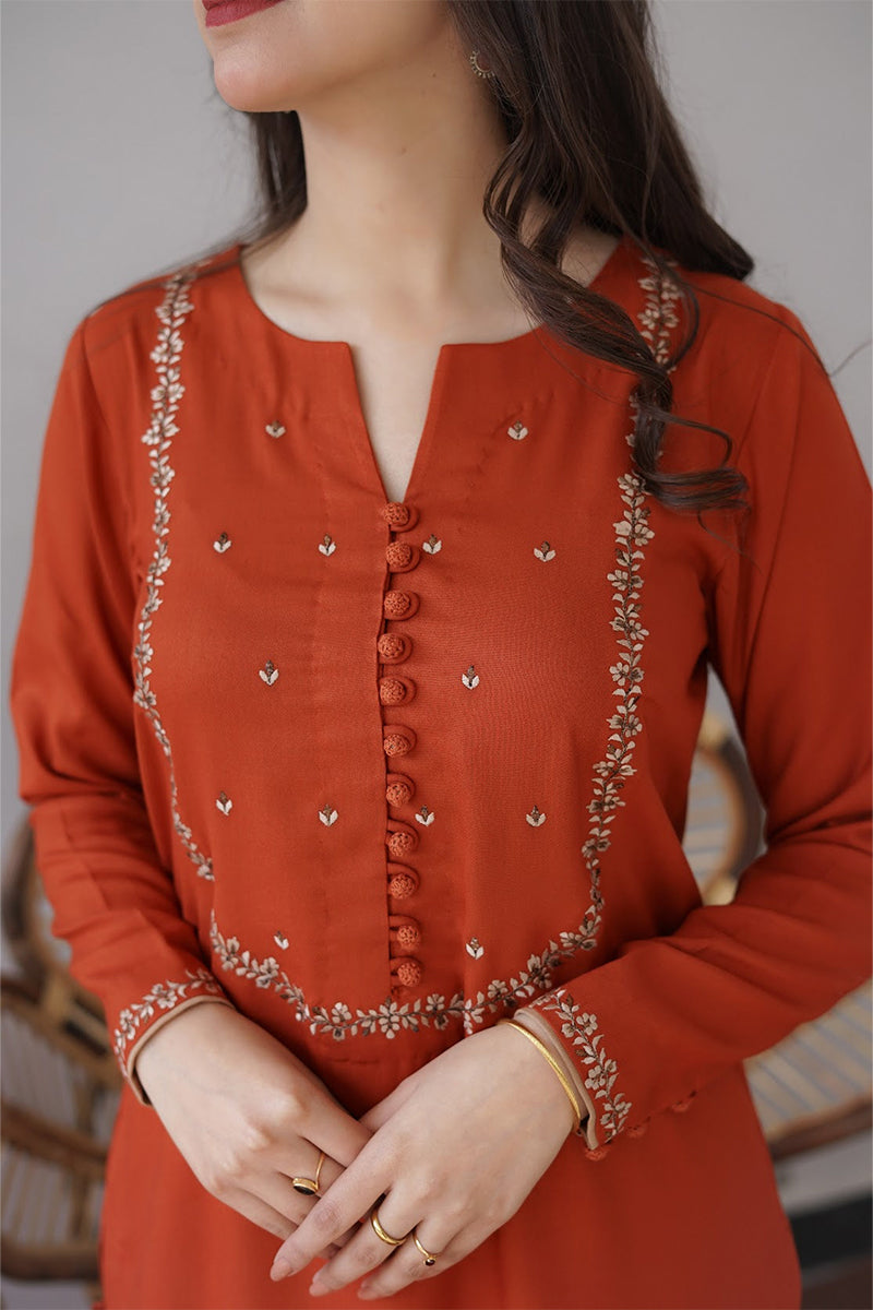 AISLING - 3PC DHANAK EMBROIDERED FL-W165