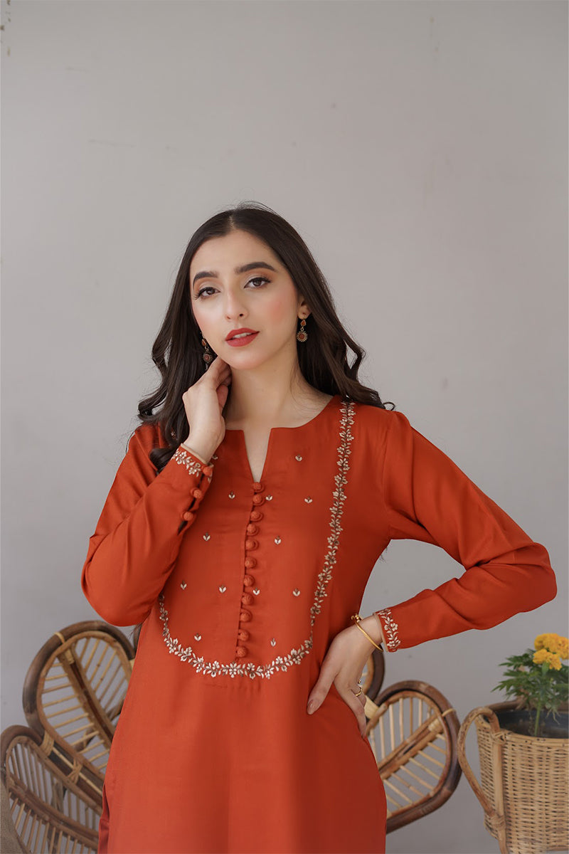AISLING - 3PC DHANAK EMBROIDERED FL-W165