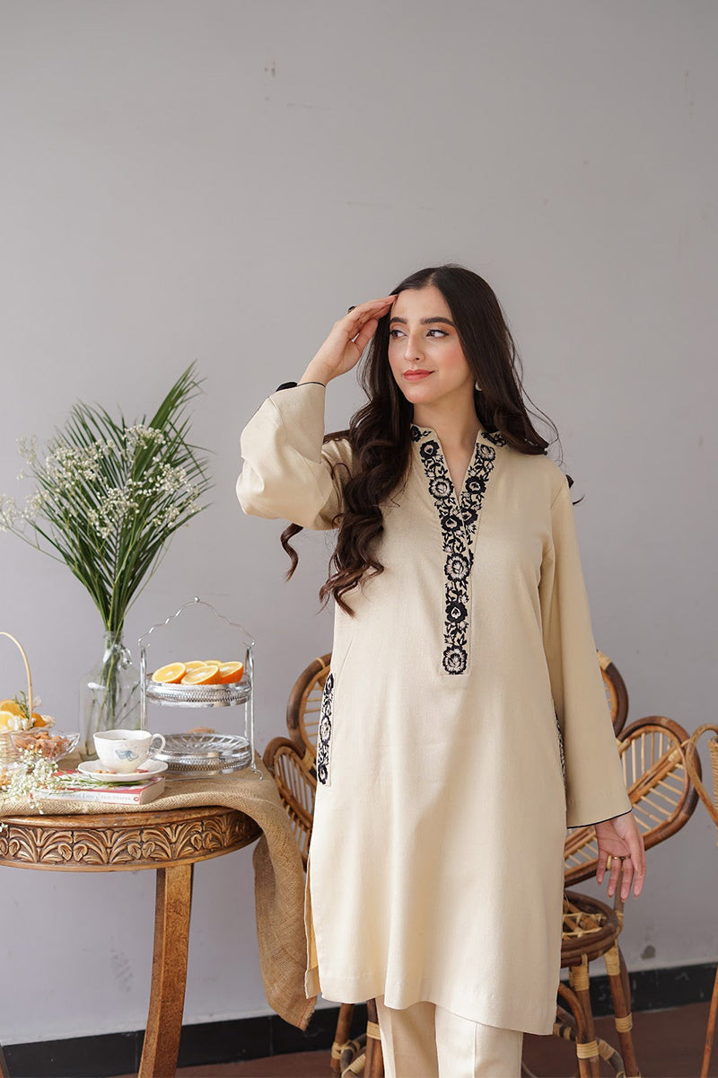AISLING - 3PC DHANAK EMBROIDERED FL-W164