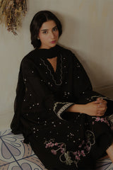 ZIVA - 3PC DHANAK EMBROIDERED FL-W203