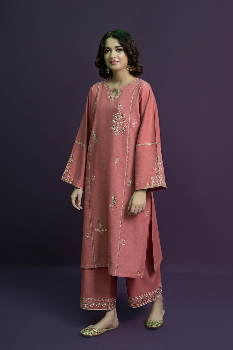 URGE - 2PC DHANAK EMBROIDERED FL-W201