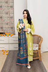 URGE - 3PC LAWN EMBROIDERED FL-S110