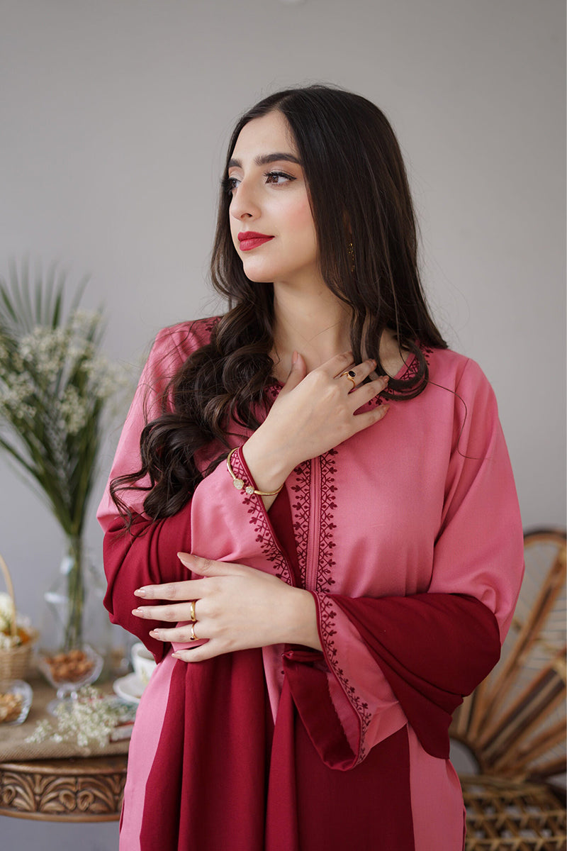AISLING - 3PC DHANAK EMBROIDERED FL-W161