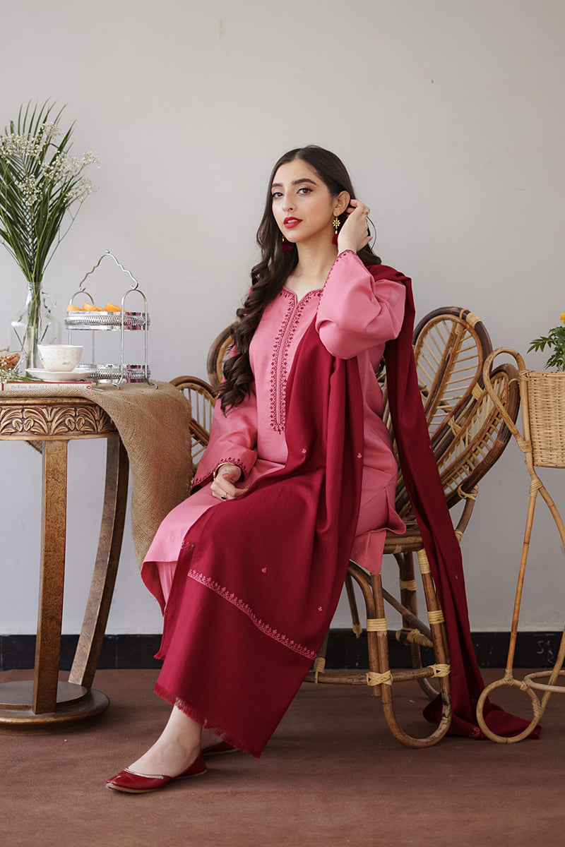 AISLING - 3PC DHANAK EMBROIDERED FL-W161
