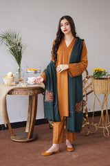 AISLING - 3PC DHANAK EMBROIDERED FL-W09