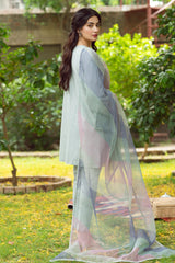 JAZMIN - 3PC DHANAK EMBROIDERED FL-W88