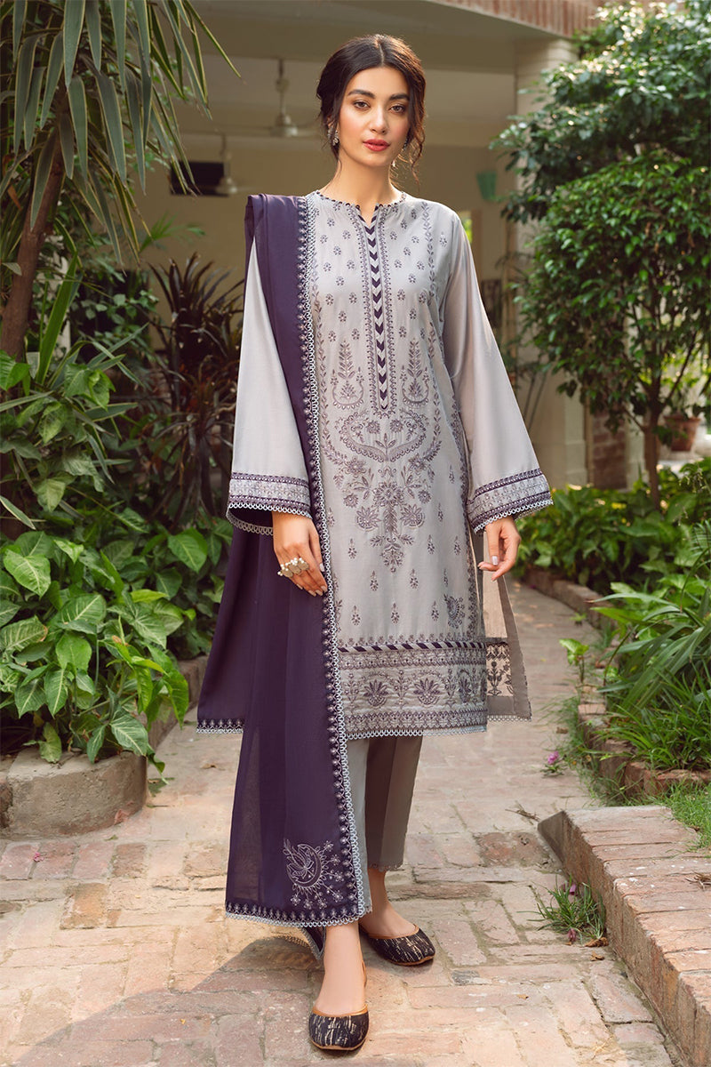 JAZMIN 3PC LAWN EMBROIDERED FL-S34
